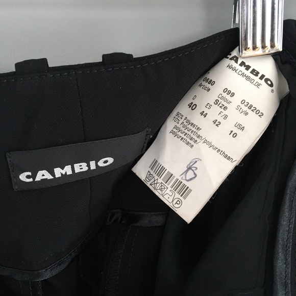 Cambio double belt loop black dress pants - Picture 4 of 4